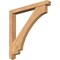 Ekena Millwork Imperial Arts and Crafts Smooth Bracket w/ Offset Brace, Western Red Cedar, 5 1/2"W x 46"D x 46"H BKT0604X46X46IMP03SWR - alternate 1